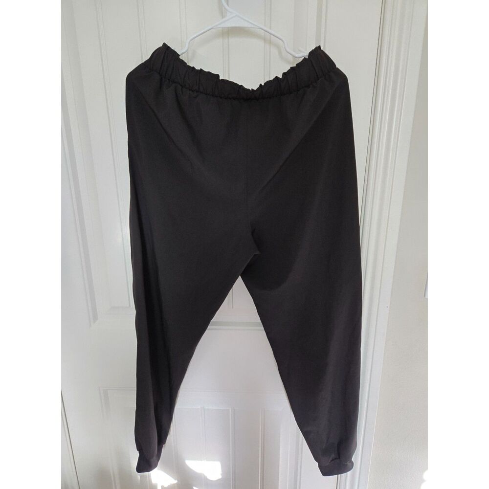 YOGO Women’s Black Stretch Jogger Pants Size L Elastic Waist Pockets